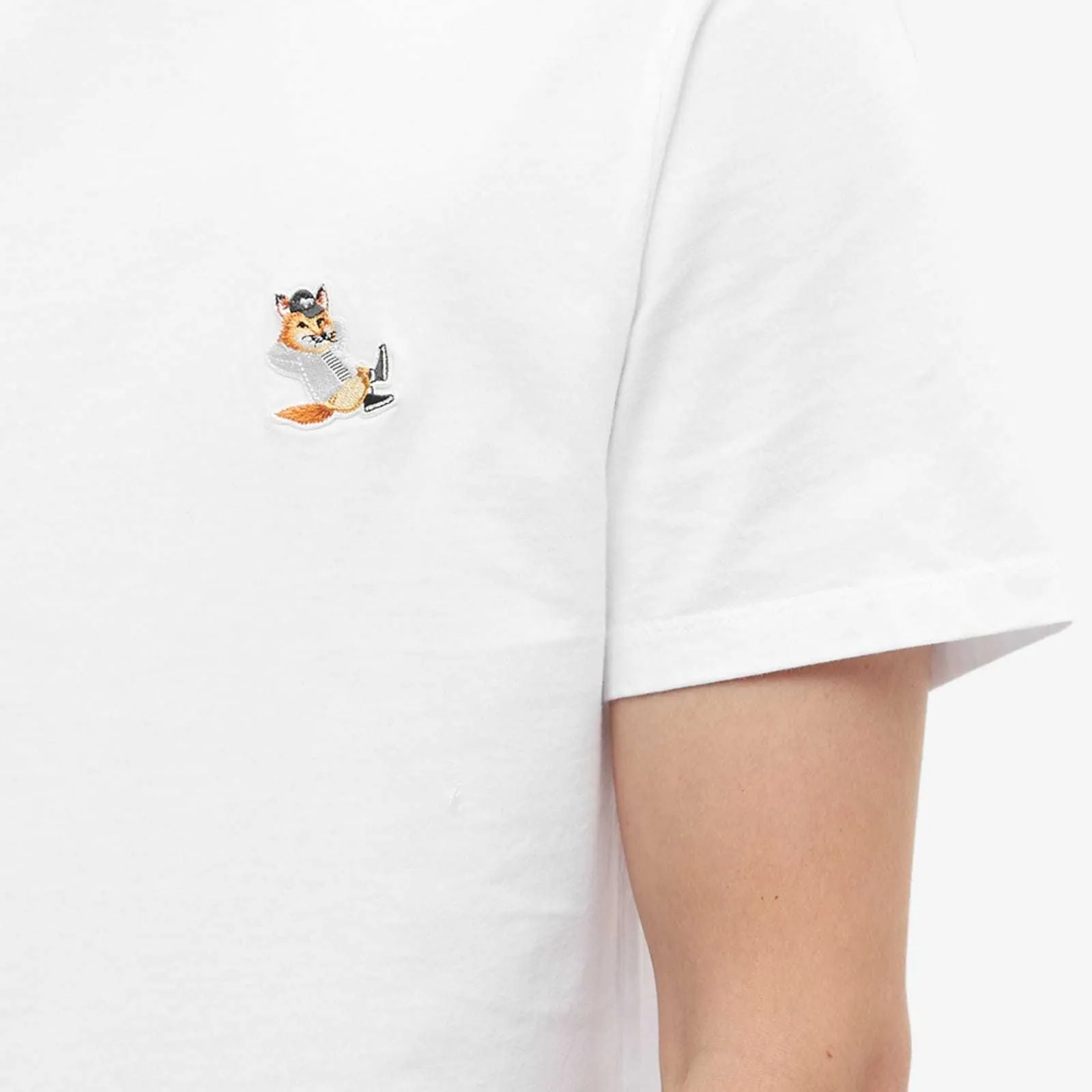 MAISON KITSUNE  |Short Sleeves Logo Designers T-Shirts