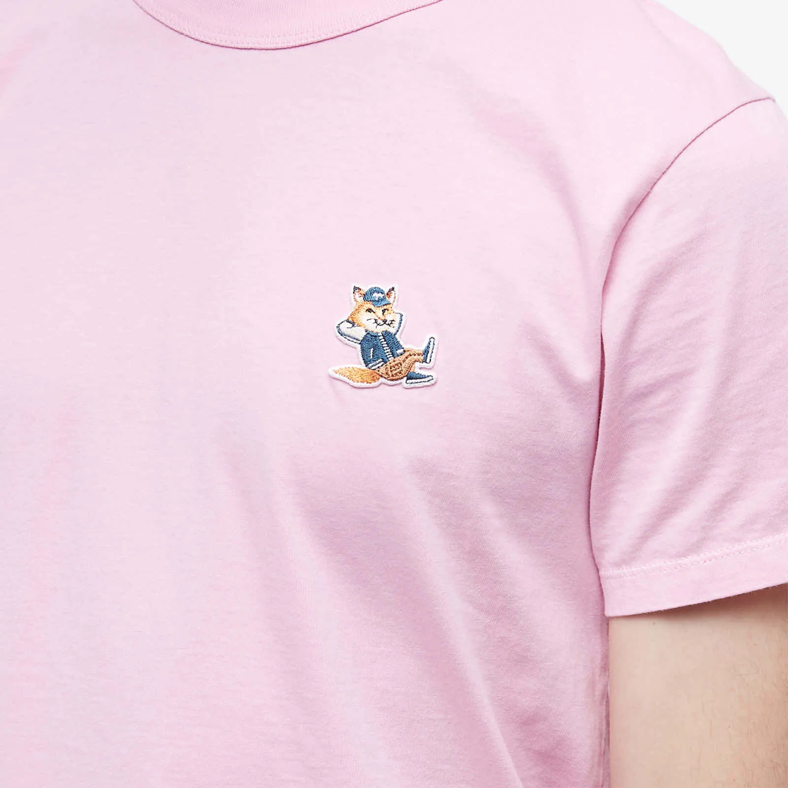 MAISON KITSUNE  |Short Sleeves Logo Designers T-Shirts