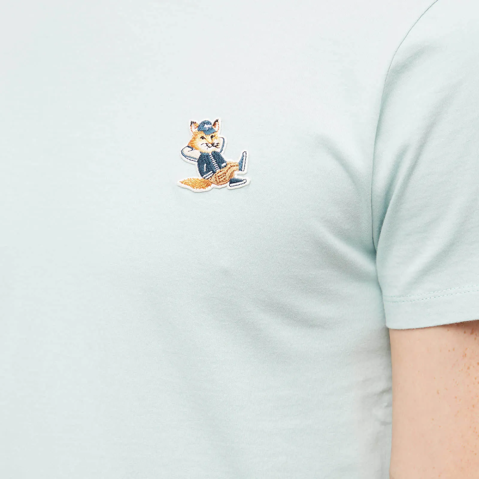 MAISON KITSUNE  |Short Sleeves Logo Designers T-Shirts