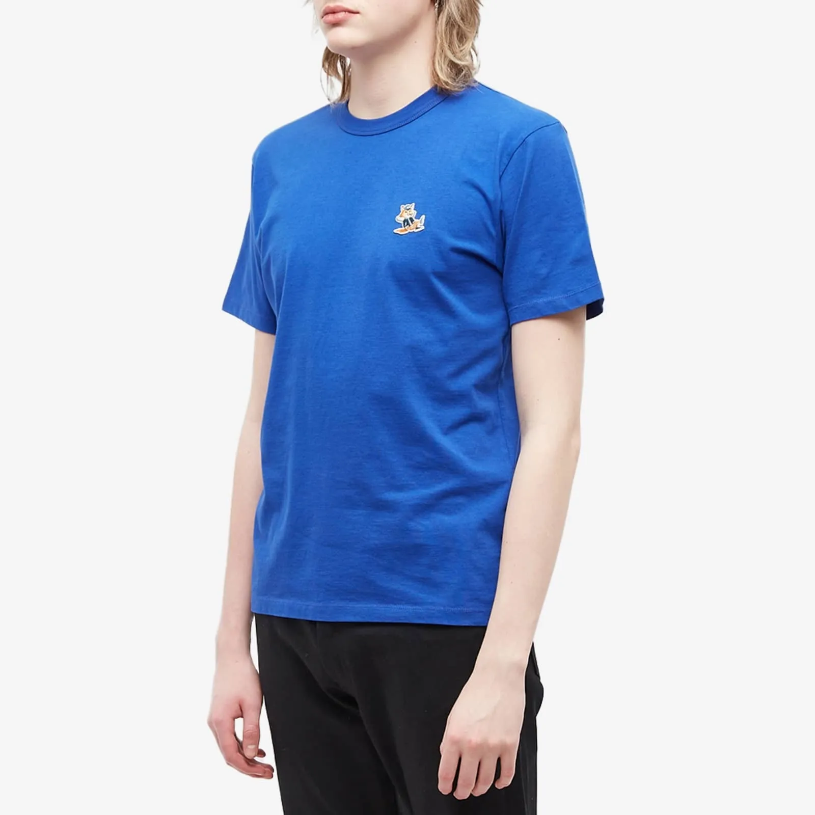 MAISON KITSUNE  |Short Sleeves Logo Designers T-Shirts