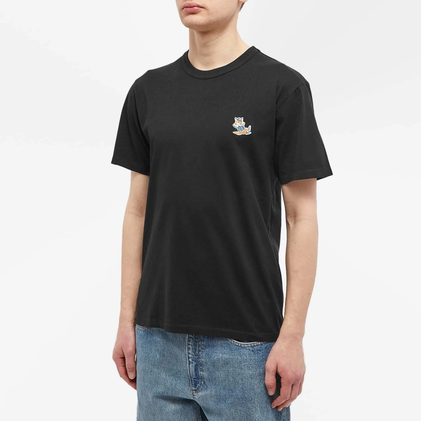 MAISON KITSUNE  |Short Sleeves Logo Designers T-Shirts