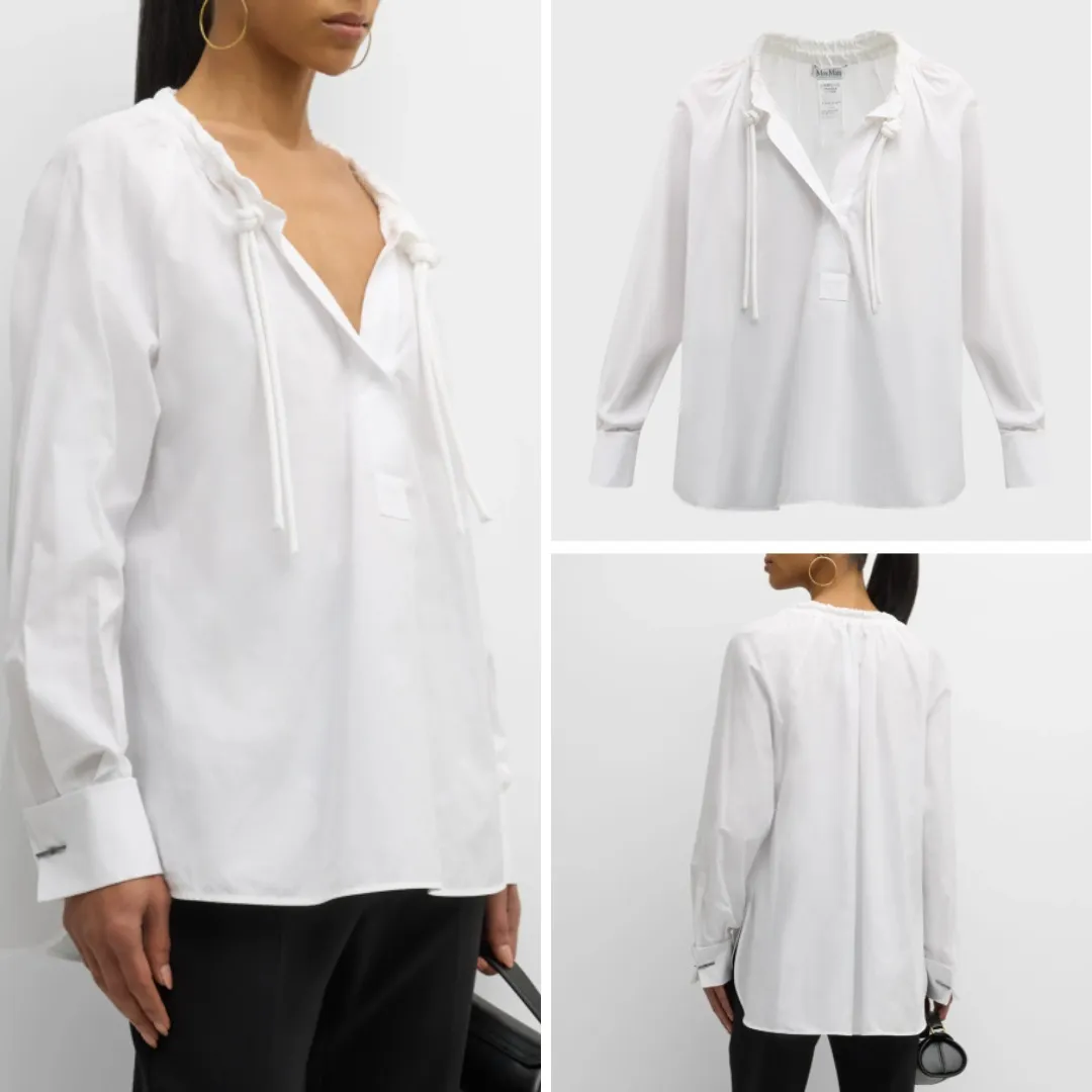 MaxMara  |Casual Style Blended Fabrics Street Style Shirts & Blouses