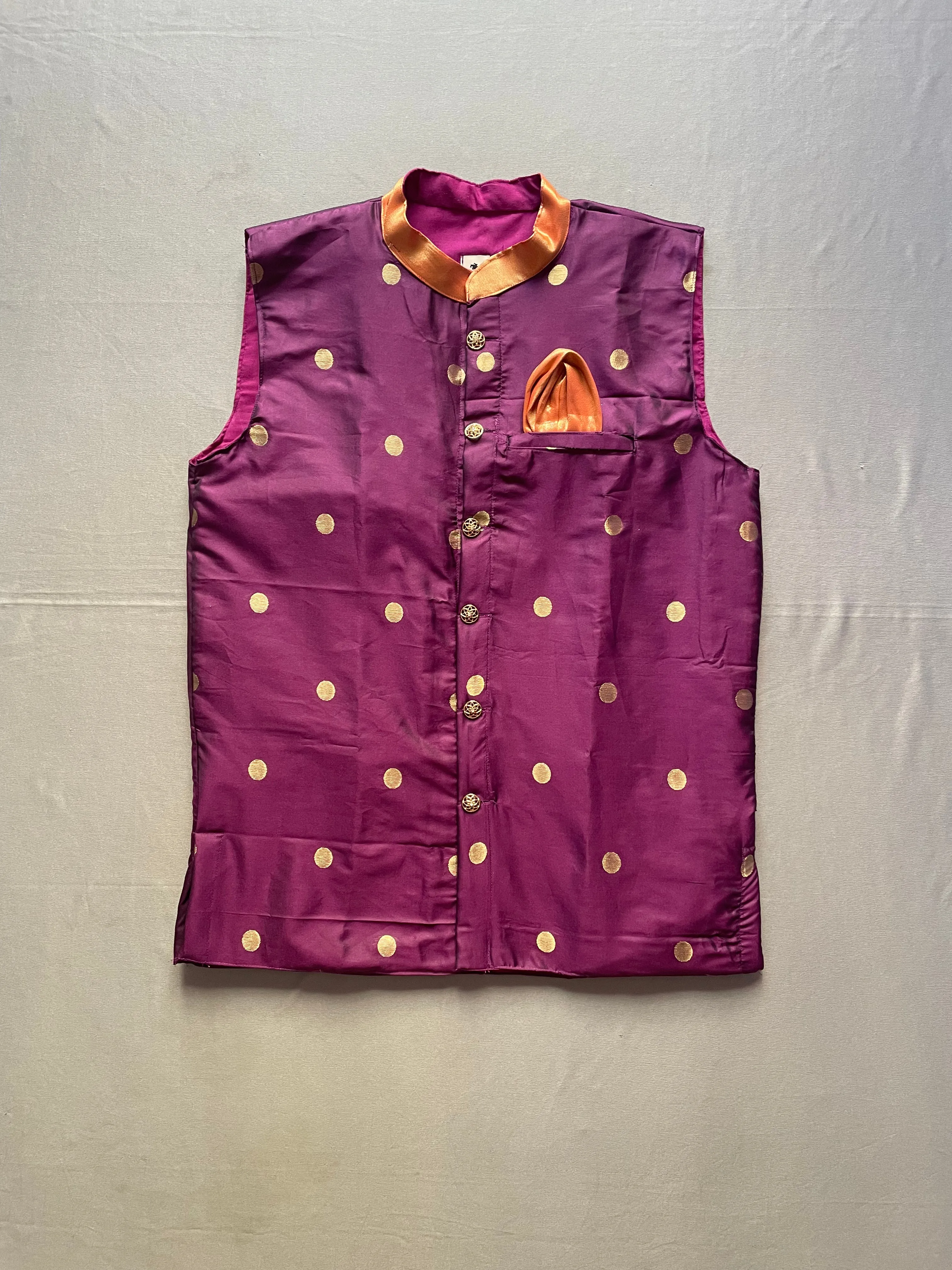 Men’s premium paithani jacket - wine