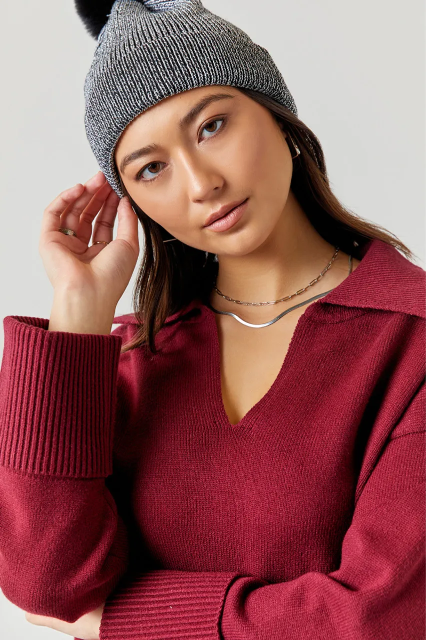 Minny Cuff Sleeve Sweater