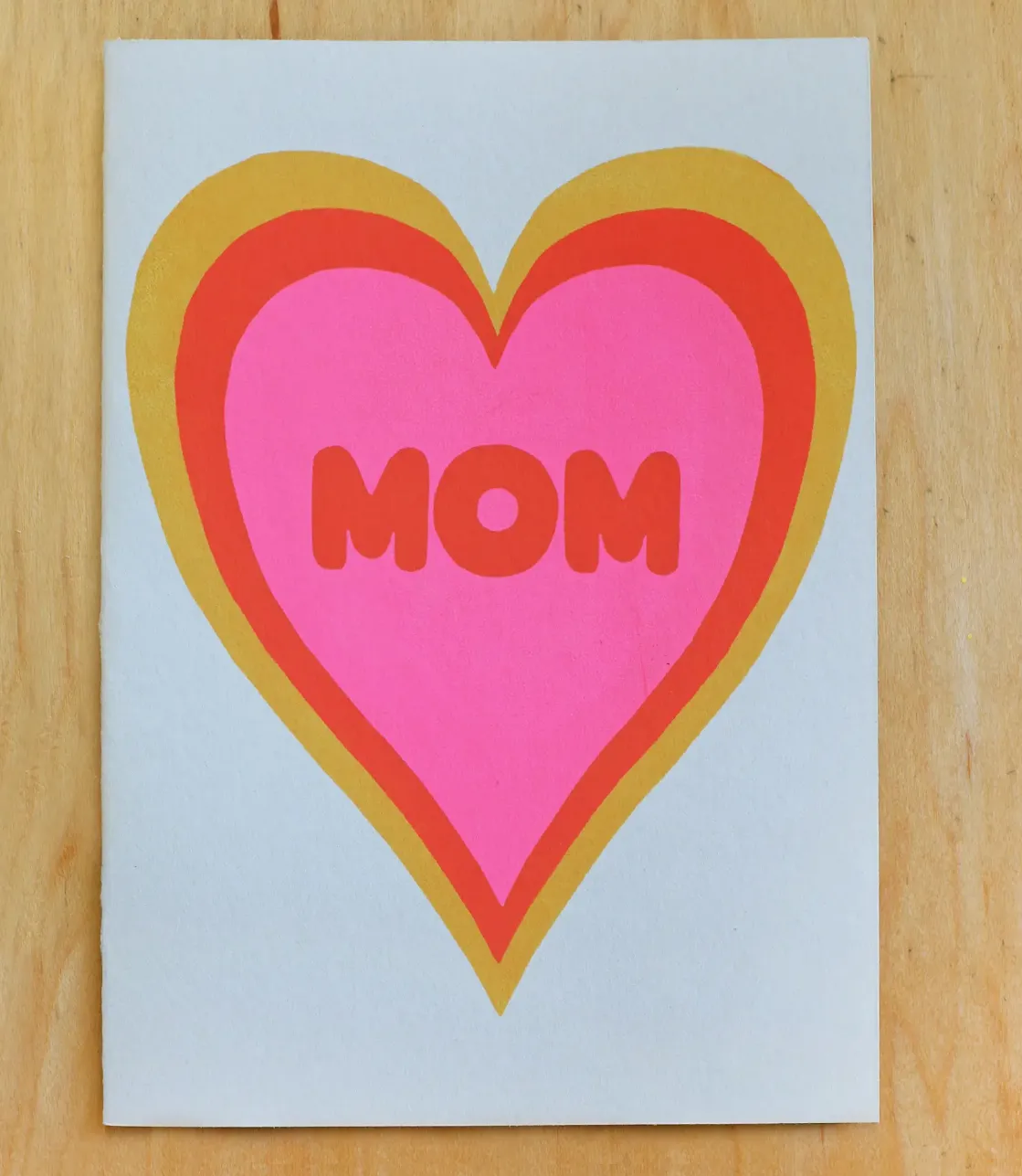 Mom Heart Shadow Notecard