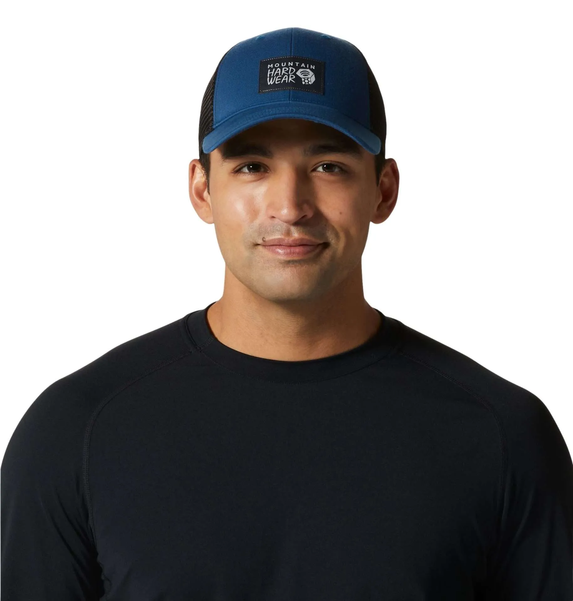 Mountain Hardwear Unisex MHW Logo Trucker Hat(OS)-Blue Horizon