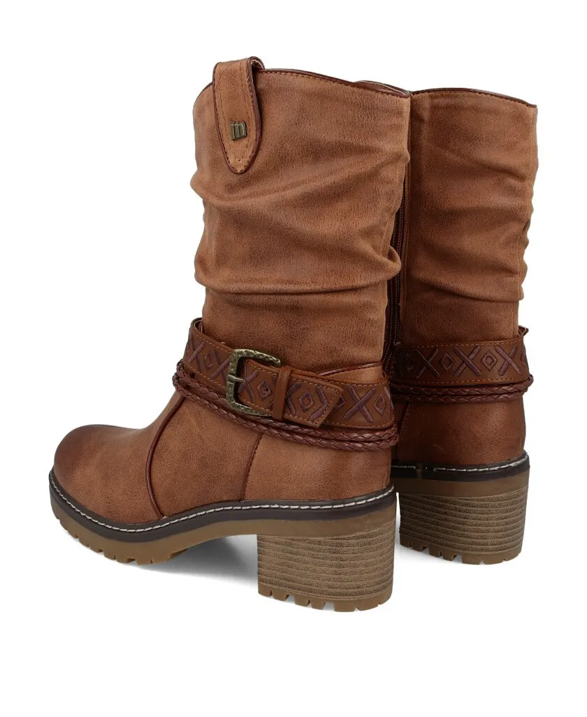 Mustang Doris High 53539 Low-heeled boho boots