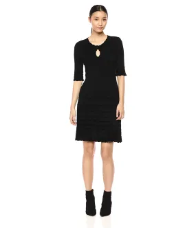 Nanette Lepore Womens Harlot Keyhole Sweater Dress