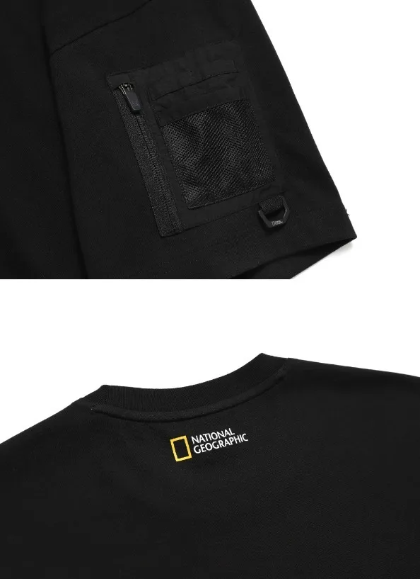 NATIONAL GEOGRAPHIC  |Unisex Street Style Logo T-Shirts