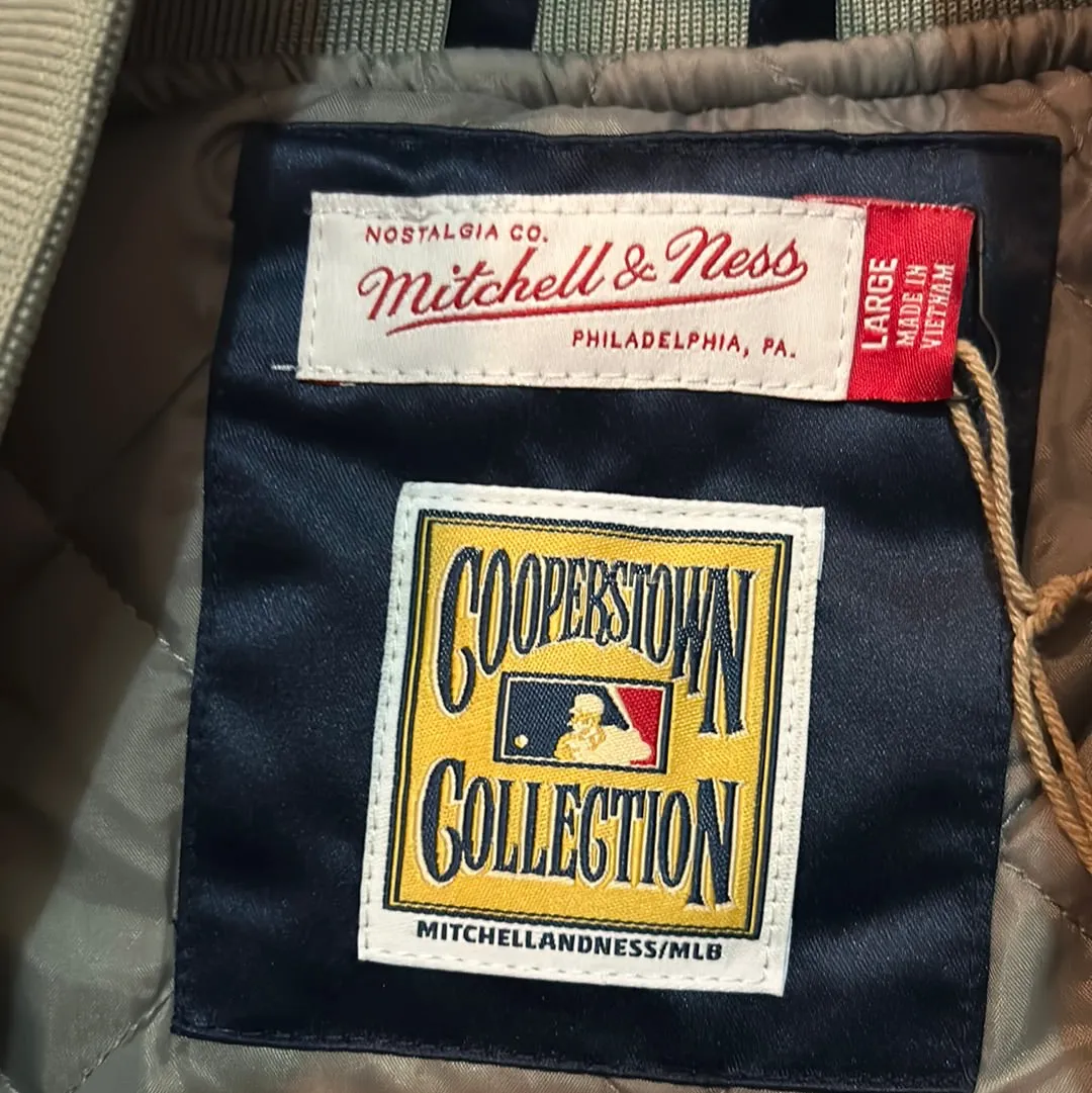 New York Yankees MLB Mitchell & Ness Cooperstown Collection Satin Heavyweight Mens Jacket