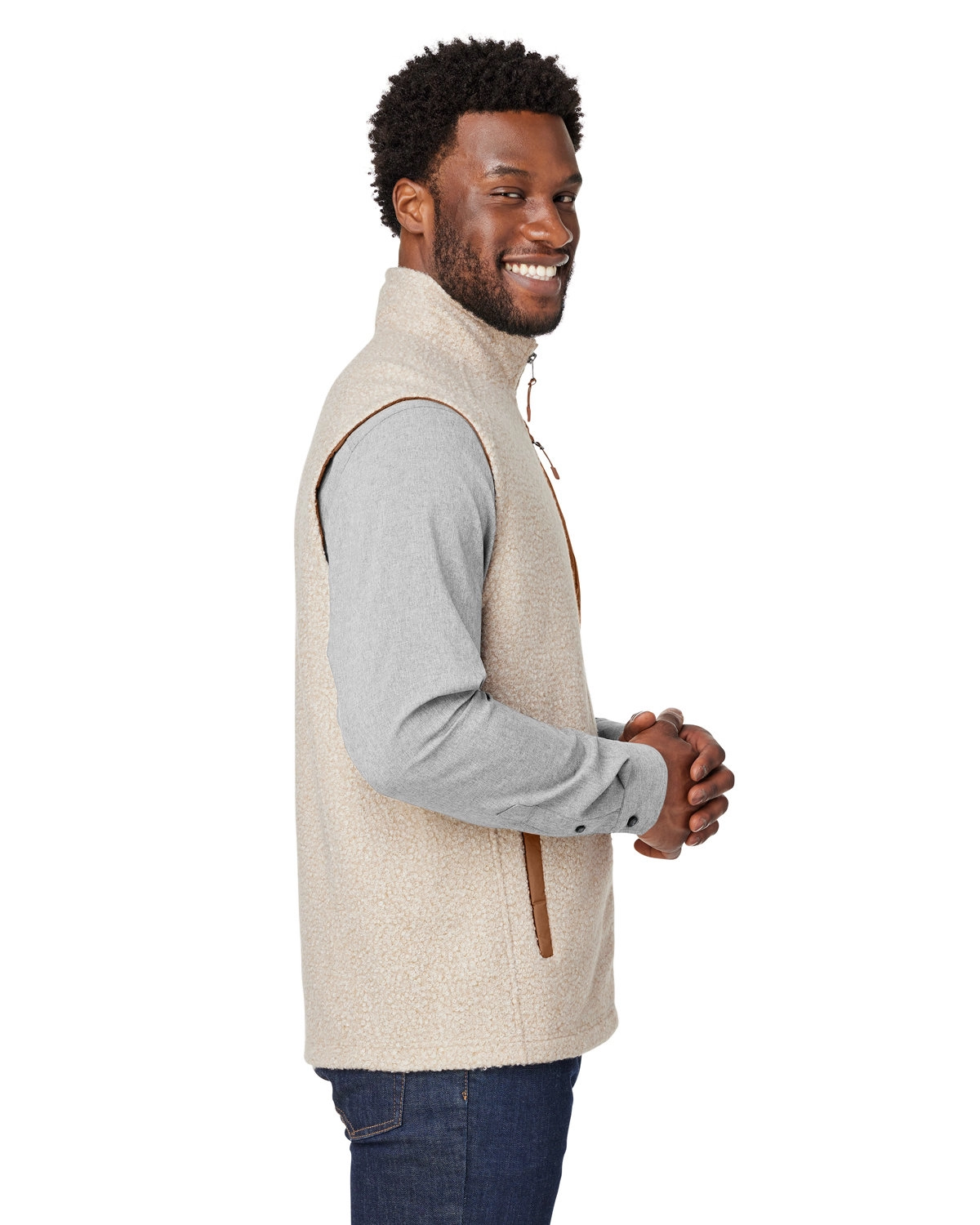 North End NE714 Men's Aura Sweater Fleece Vest SKU: NE714