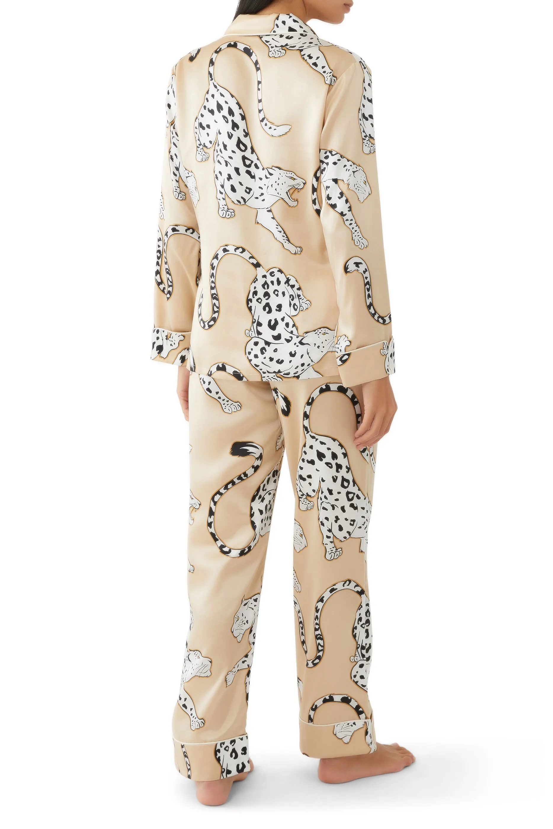 Olivia Von Halle Lila Isla Leopard Pajamas