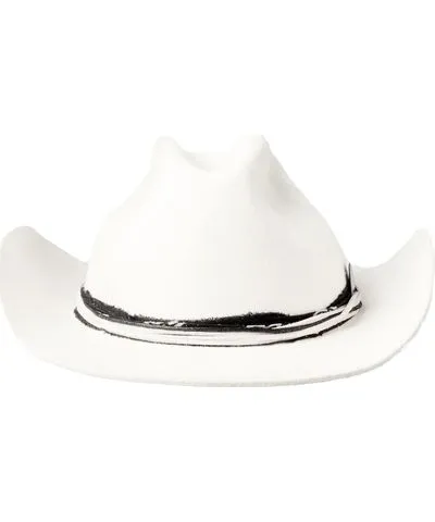 OTHER UK Women's White Bronco Cowboy Hat