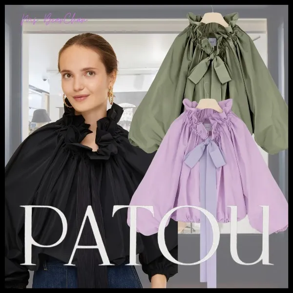 PATOU  |Casual Style Plain Medium Party Style Office Style