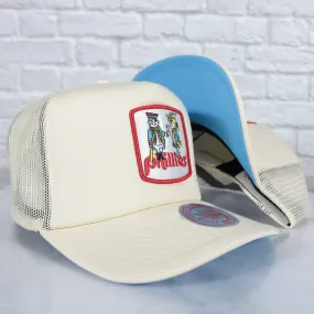 Philadelphia Phillies Cooperstown Evergreen Pro Sky Blue bottom | Off White Trucker Hat