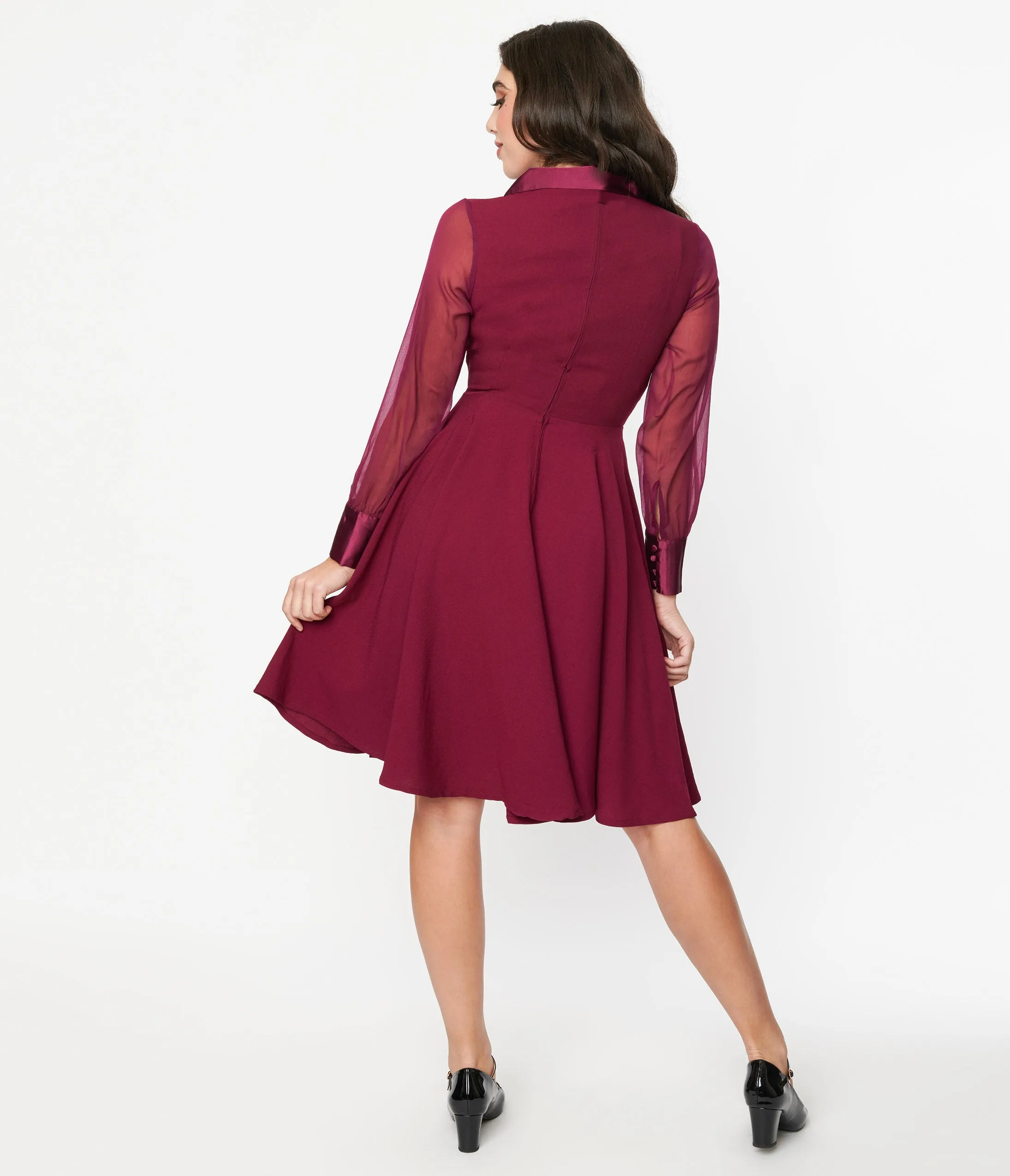 Plum Polly Swing Dress