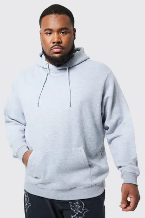 Plus Lightweight Regular Fit Hoodie | boohooMAN UK