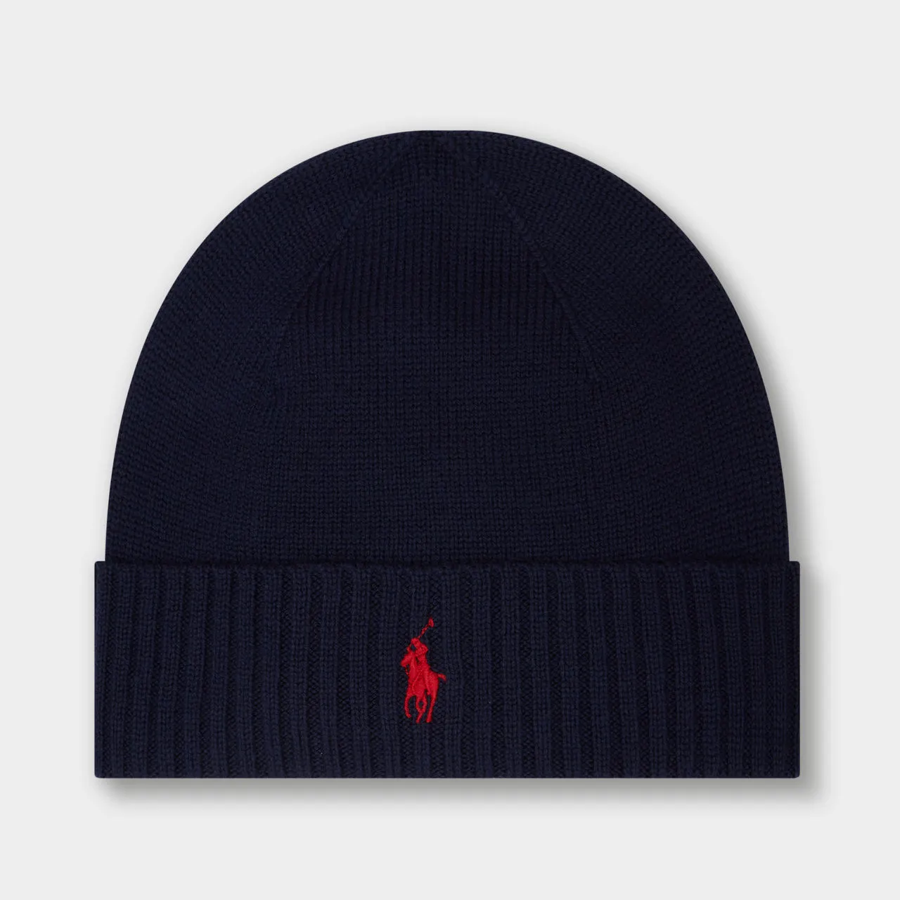 POLO RALPH LAUREN Signature Pony Beanie Hat - Navy