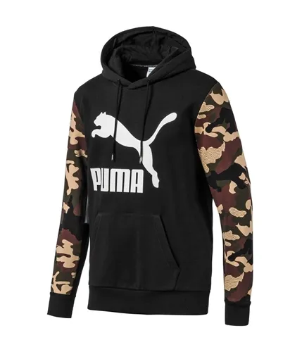 Puma Boys Camo Detail Hoodie Sweatshirt