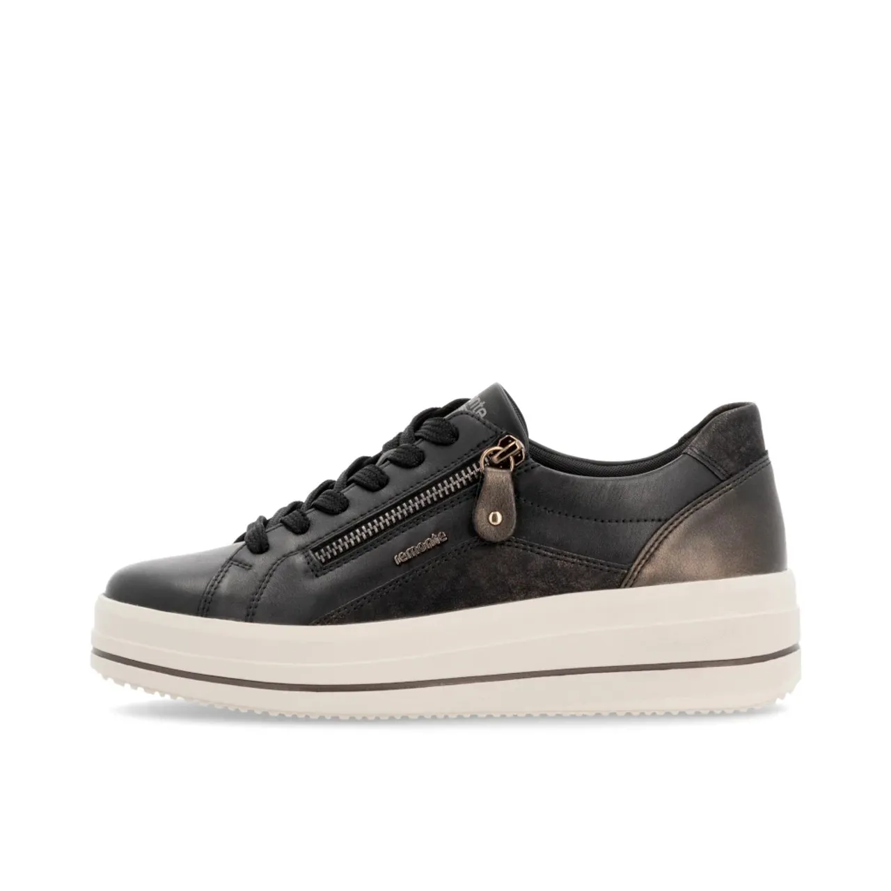 Remonte D1C01-03 Black Wedge Sneaker