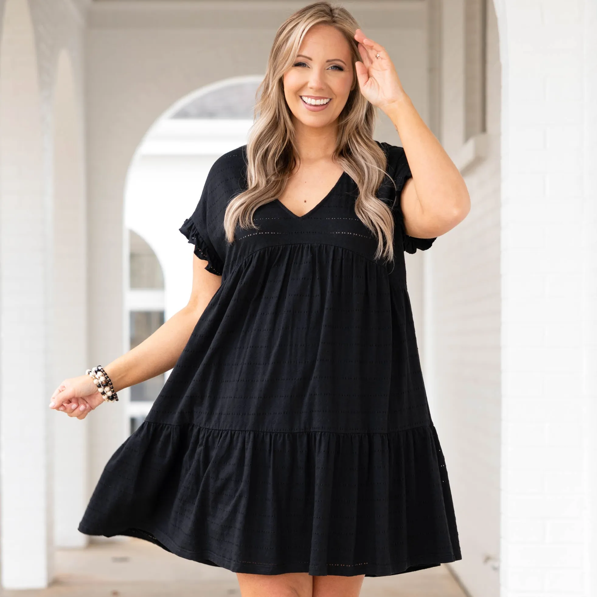 Roam With Me Dress, Black