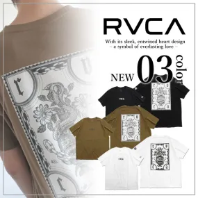 RVCA  |Plain Short Sleeves Logo T-Shirts