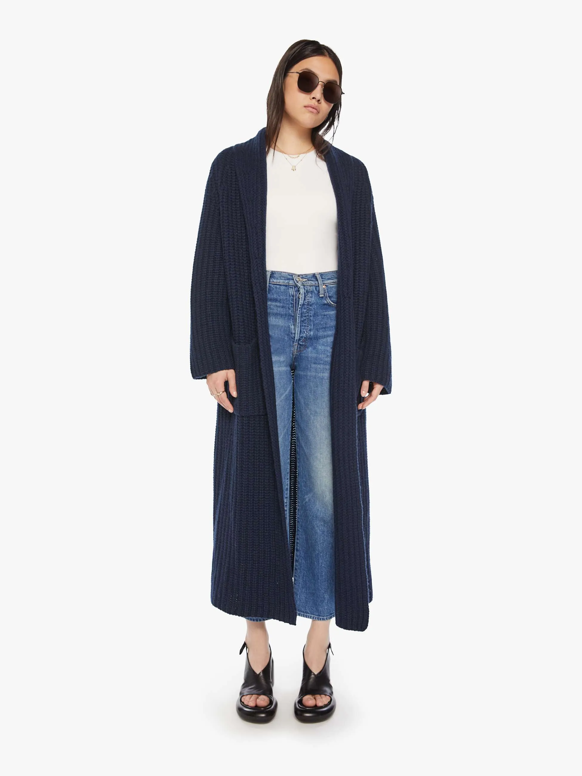 SABLYN Eden Duster With Pockets - Midnight Navy