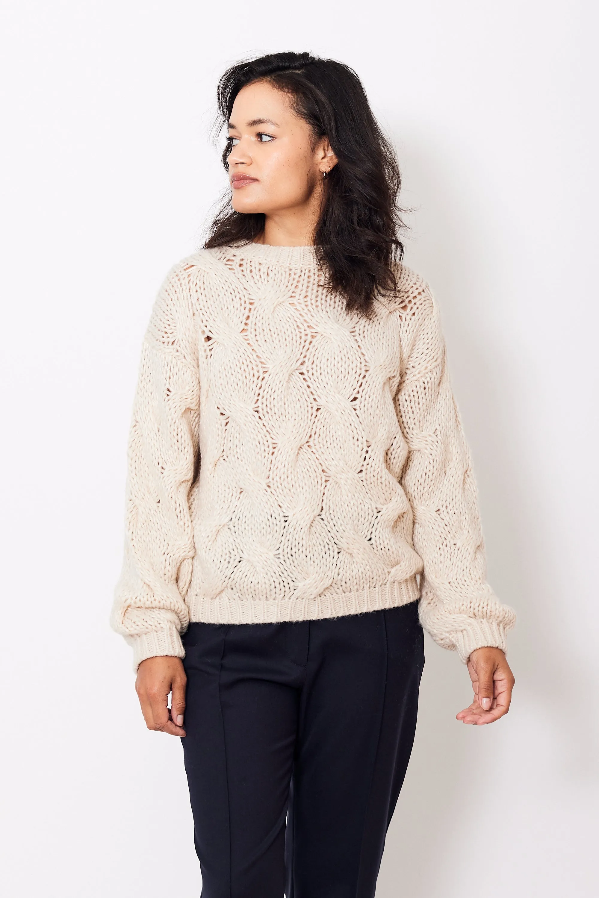 Seventy Extra Large Cable Knit Sweater