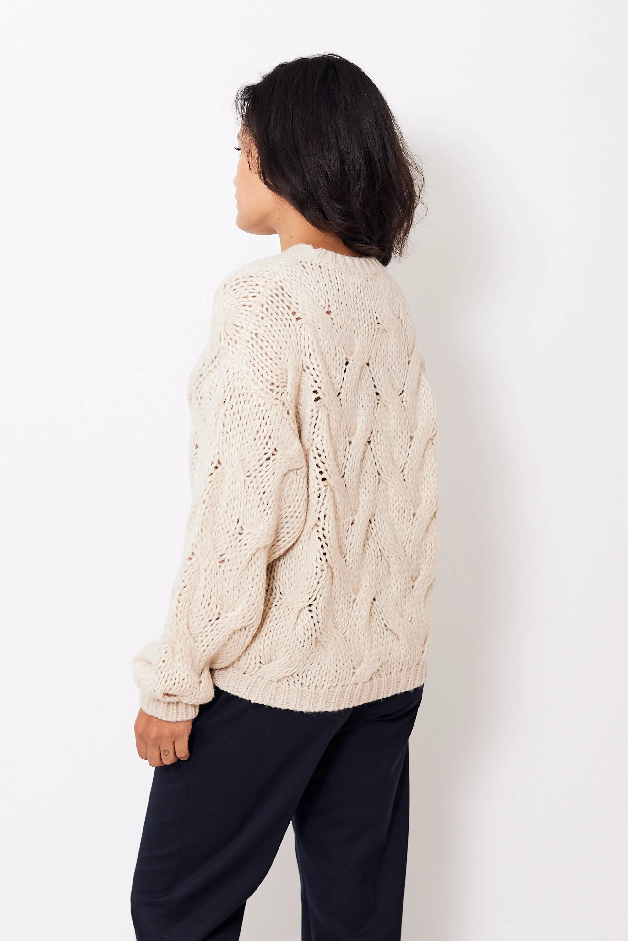 Seventy Extra Large Cable Knit Sweater