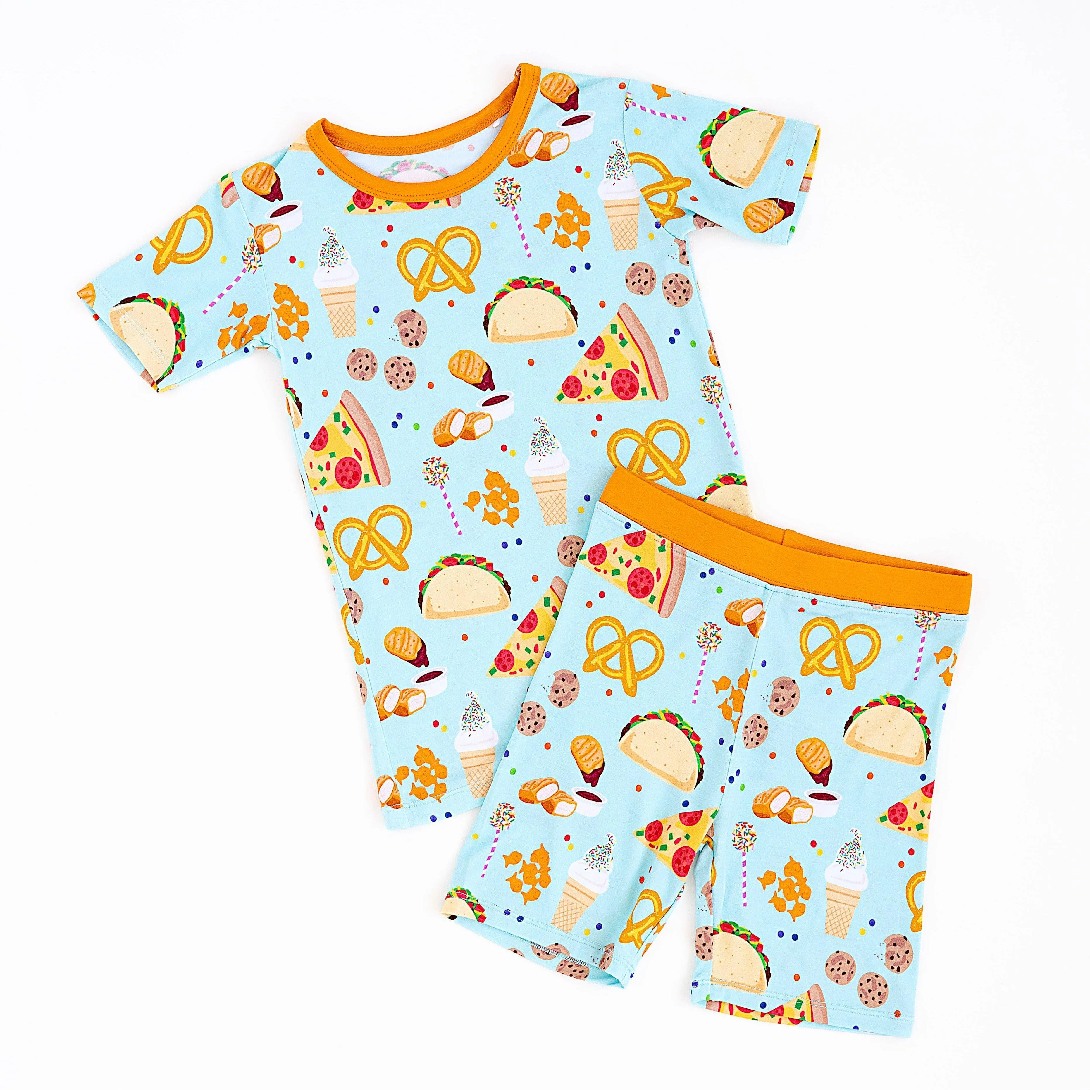 Snacks Kids Bamboo Pajamas (Shorts)