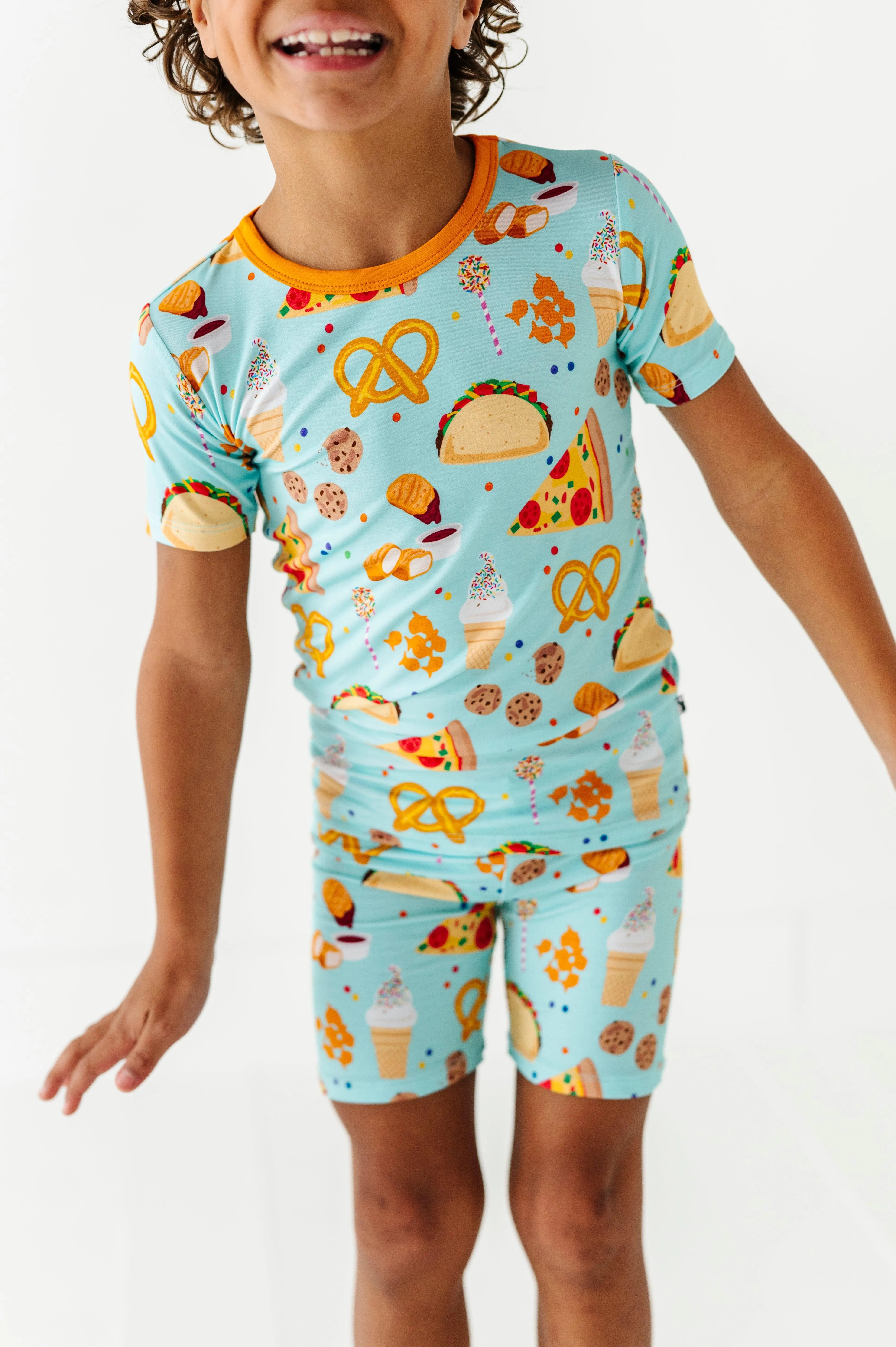 Snacks Kids Bamboo Pajamas (Shorts)