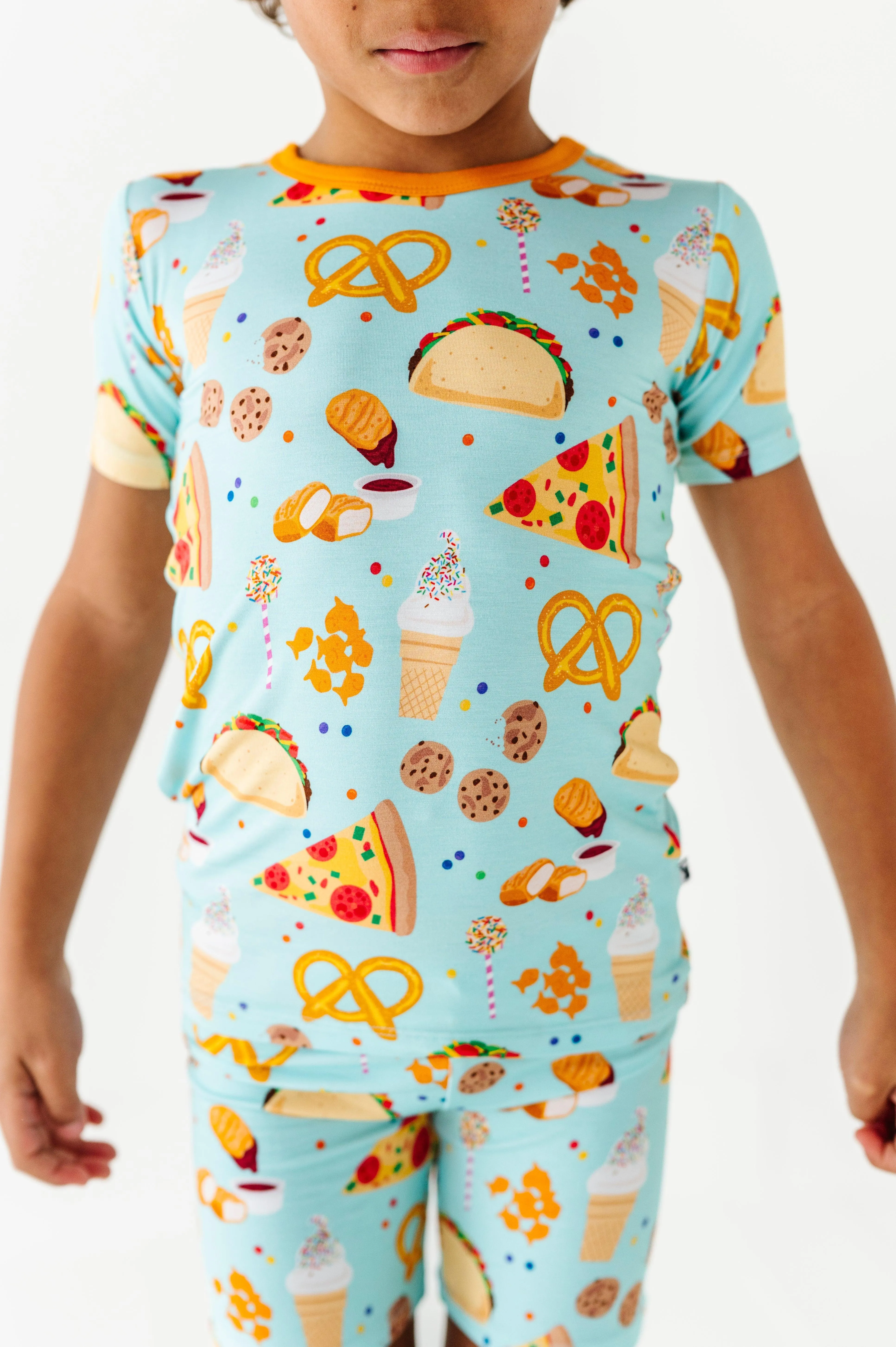 Snacks Kids Bamboo Pajamas (Shorts)