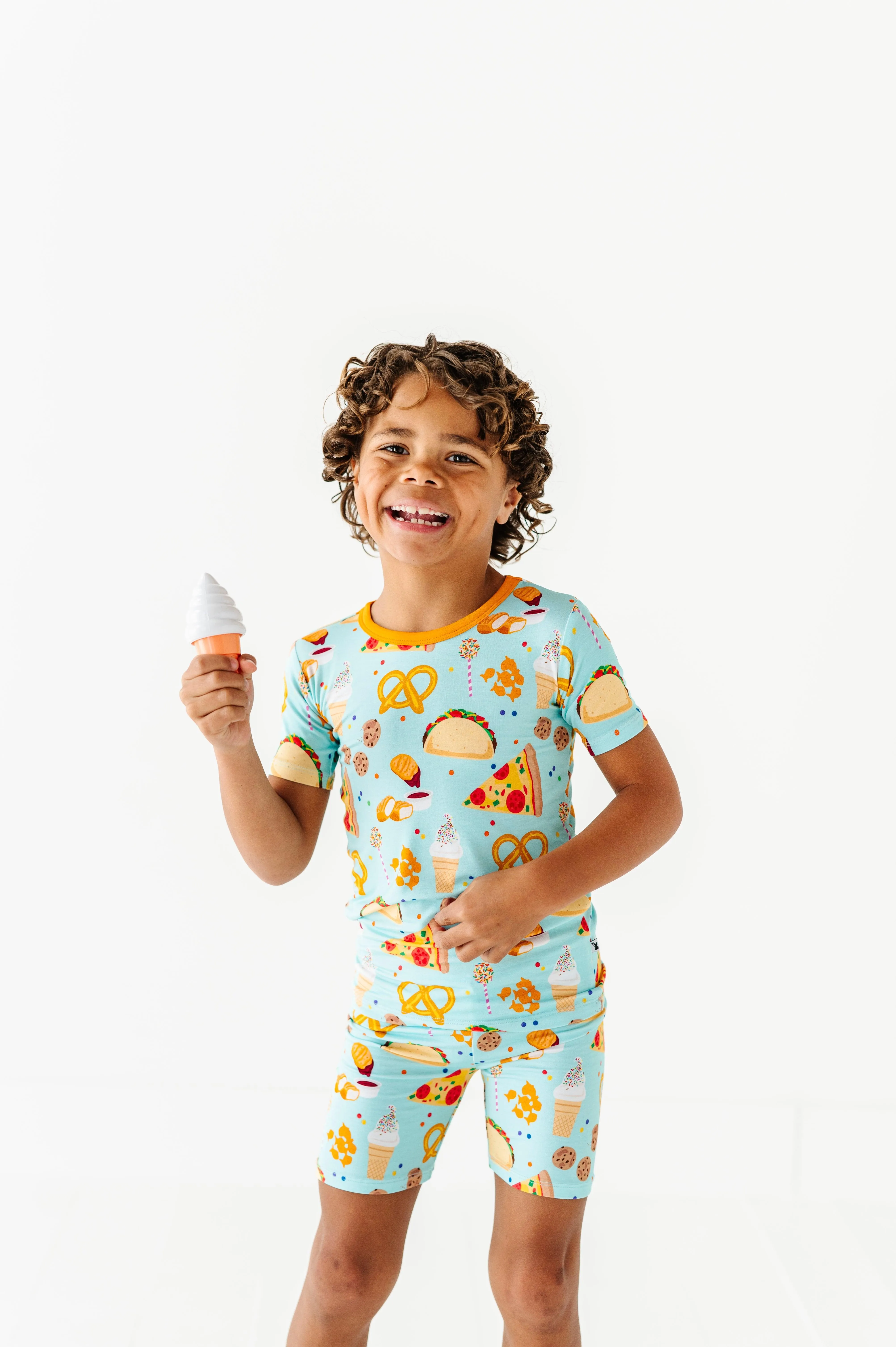 Snacks Kids Bamboo Pajamas (Shorts)