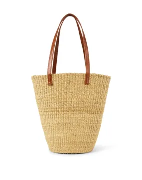 Solana Leather Trim Straw Bag