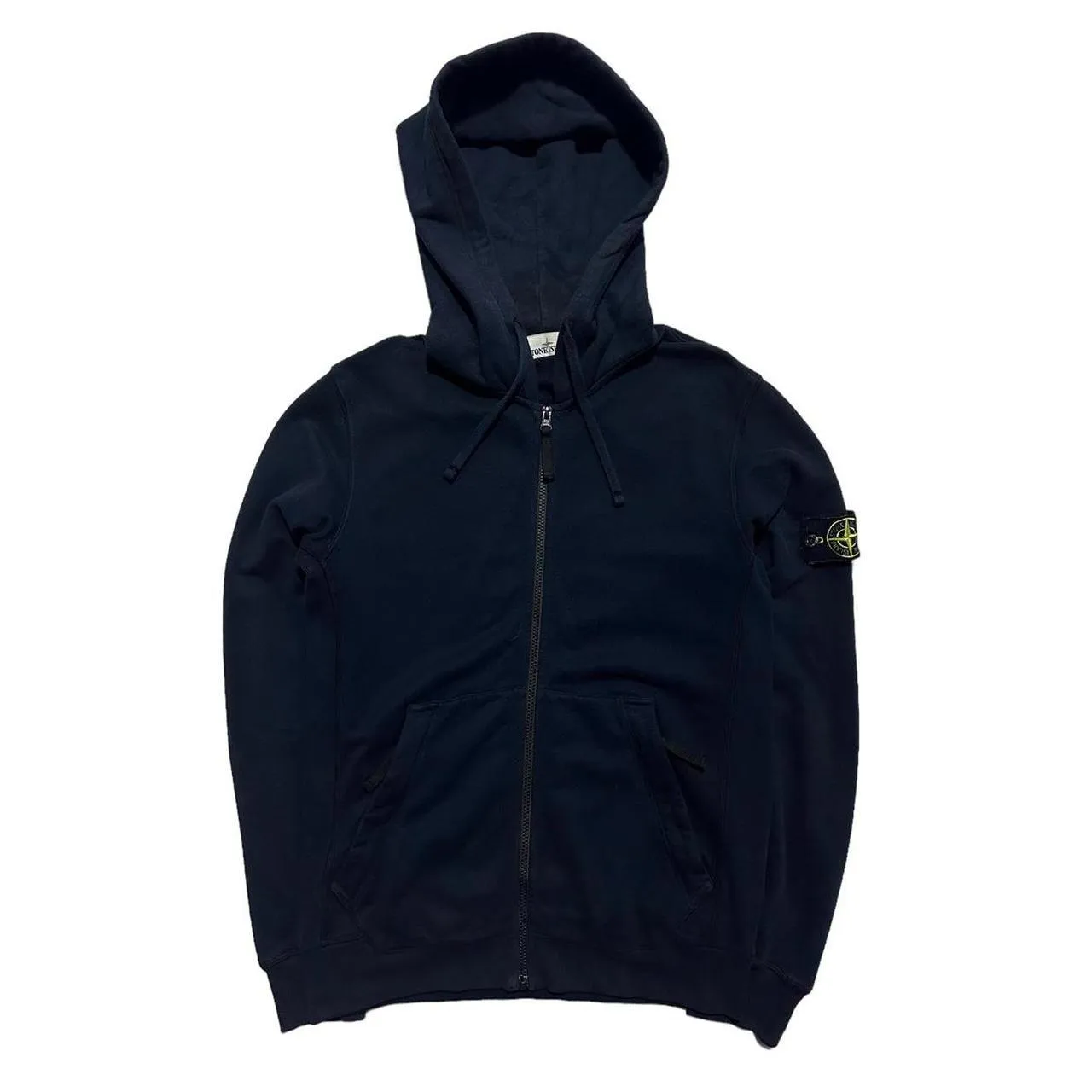 Stone Island Navy Full Zip Hoodie