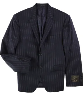 Tasso Elba Mens Stripe Two Button Blazer Jacket