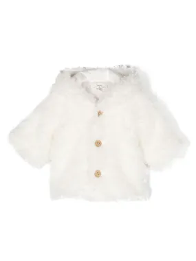 TEDDY & MINOU White Teddy Hooded Coat