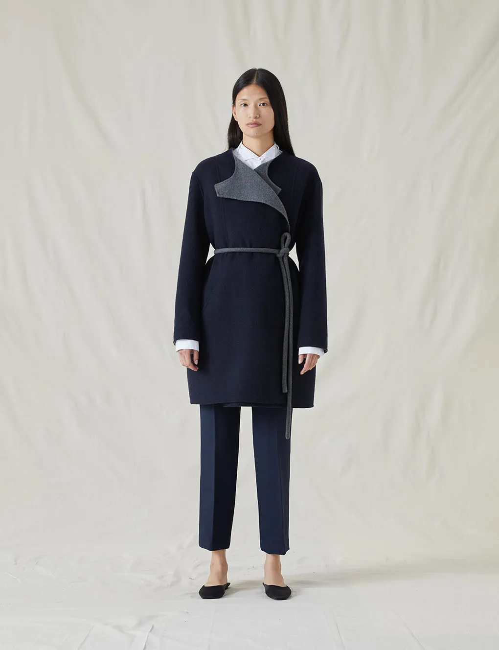 The Reversible Cashmere Cocoon Coat