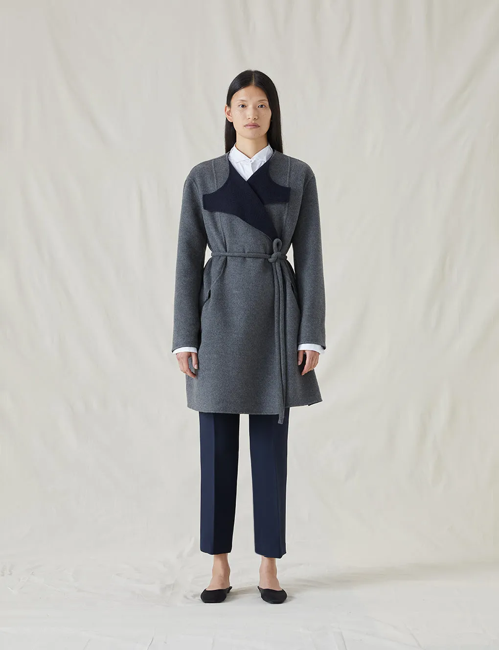 The Reversible Cashmere Cocoon Coat