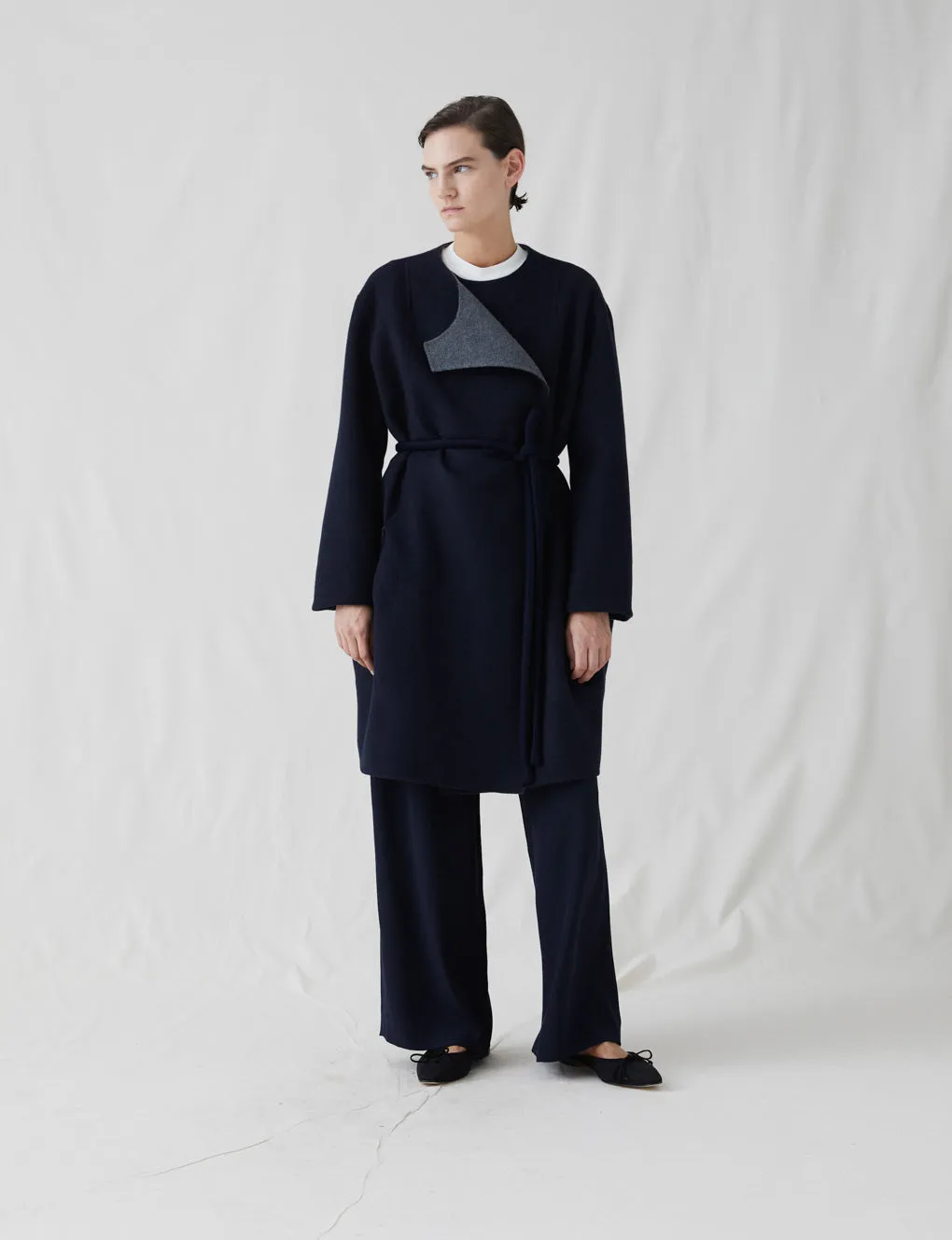 The Reversible Cashmere Cocoon Coat