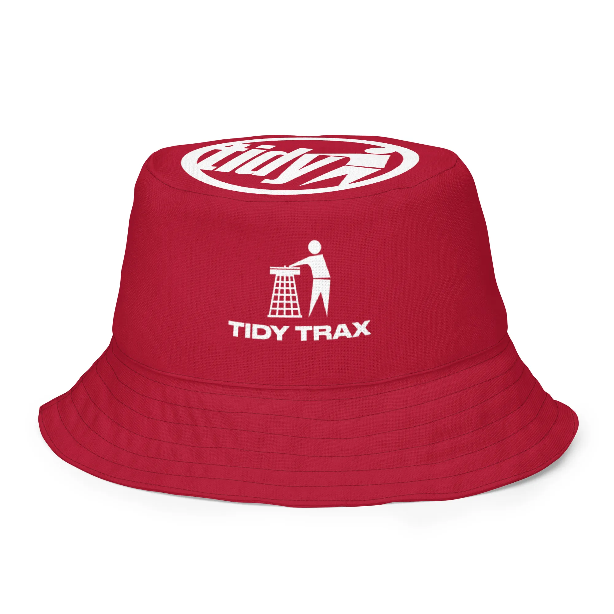 Tidy Red & White Reversible Bucket Hat