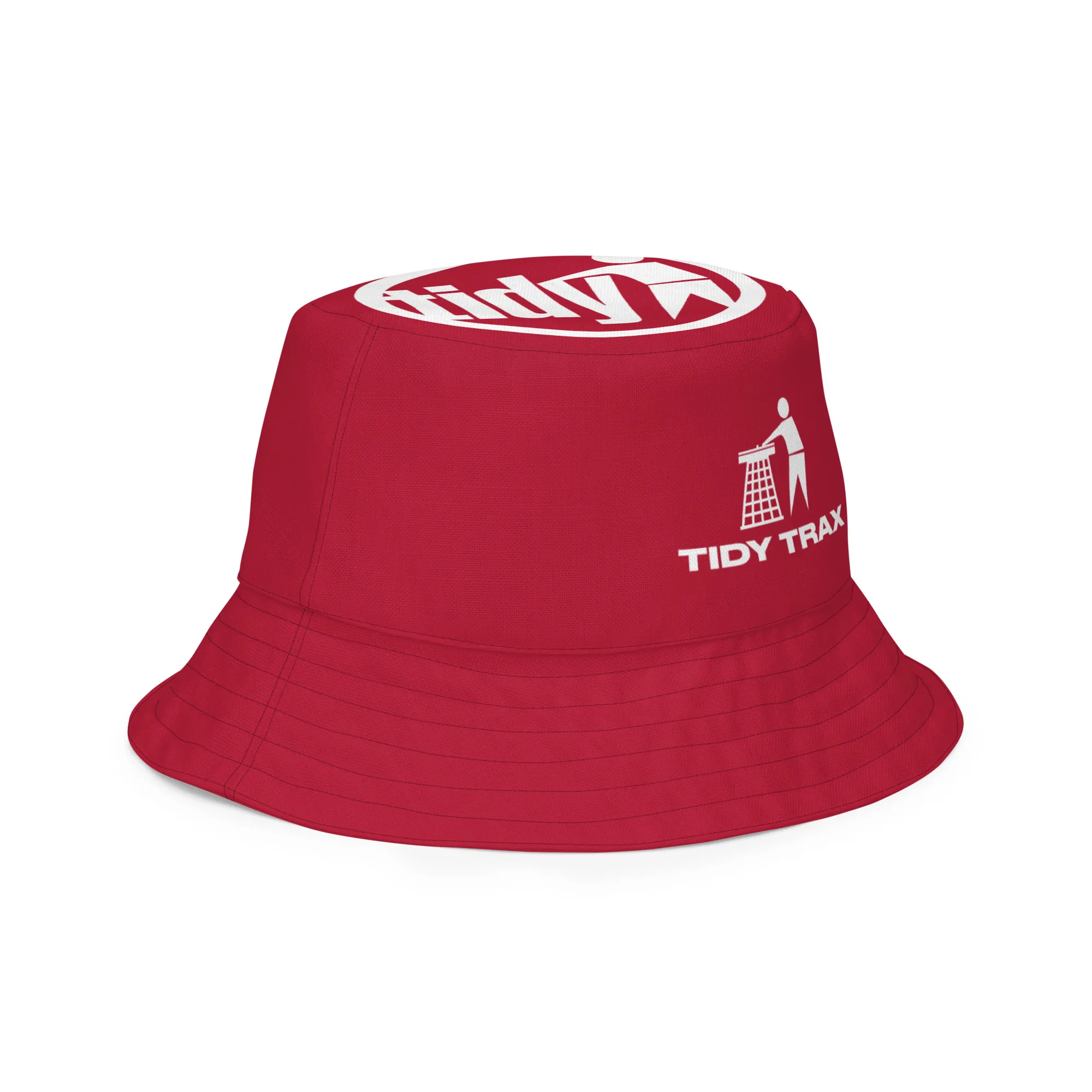 Tidy Red & White Reversible Bucket Hat