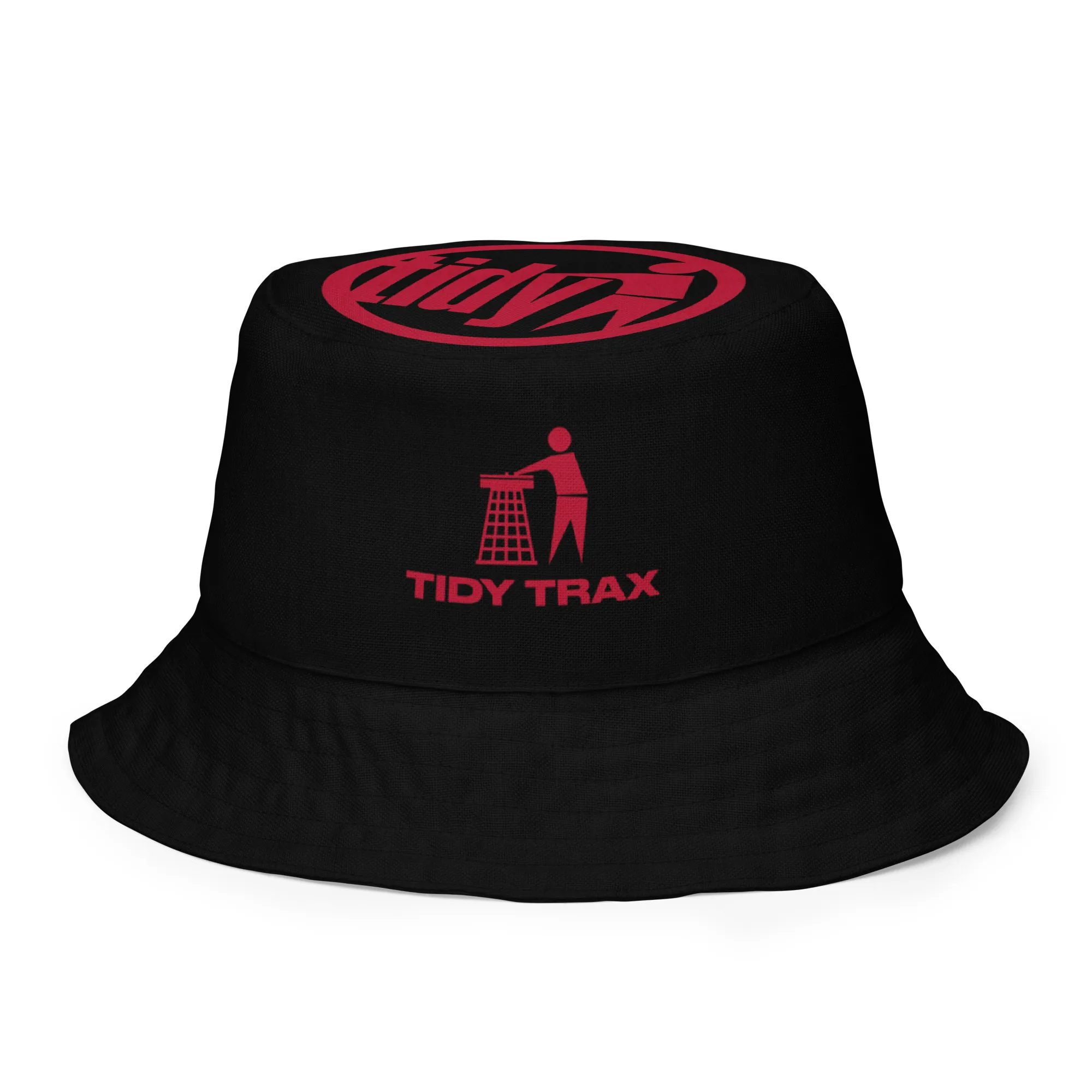 Tidy Red & White Reversible Bucket Hat