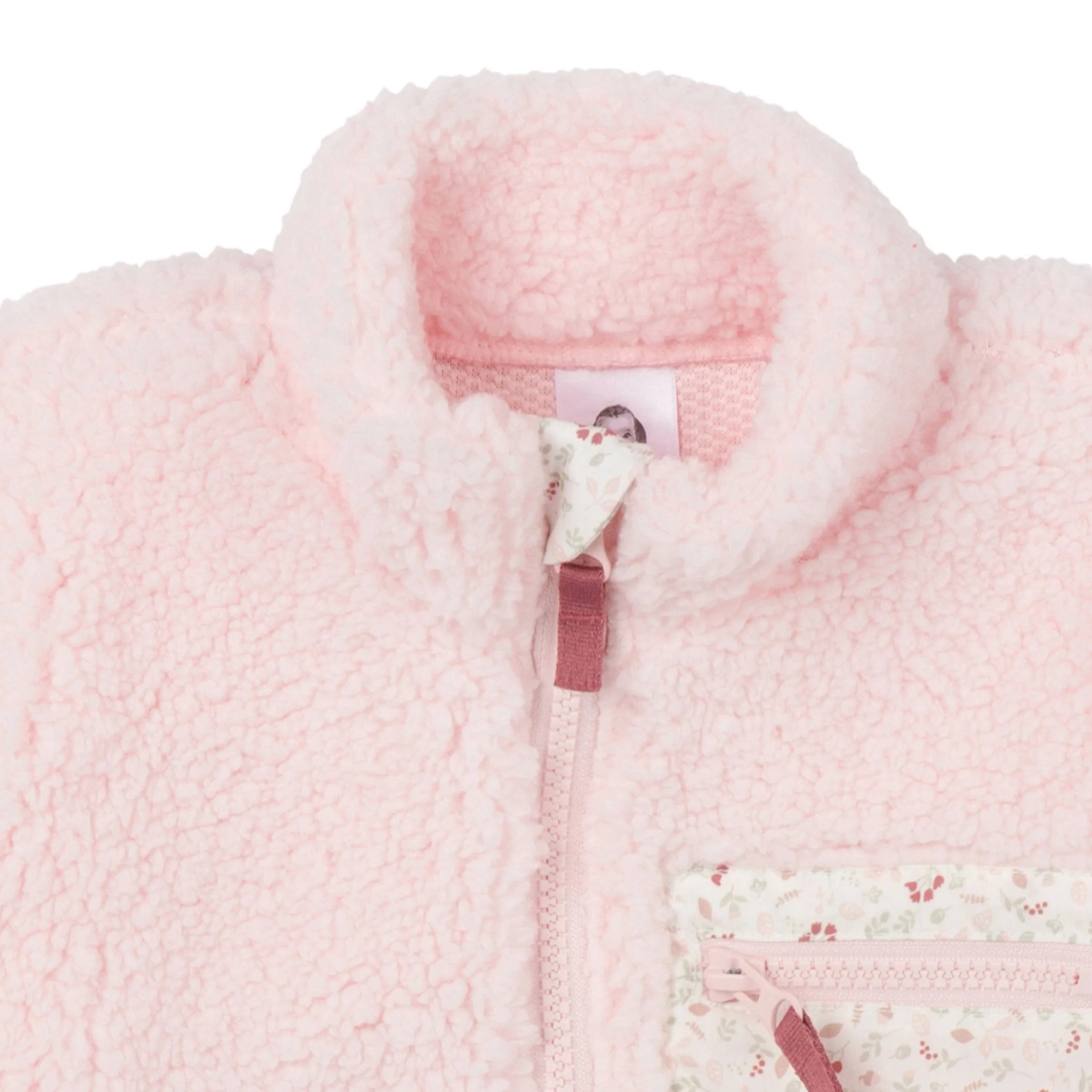 Toddler Girls Pink Microplush Fleece Jacket