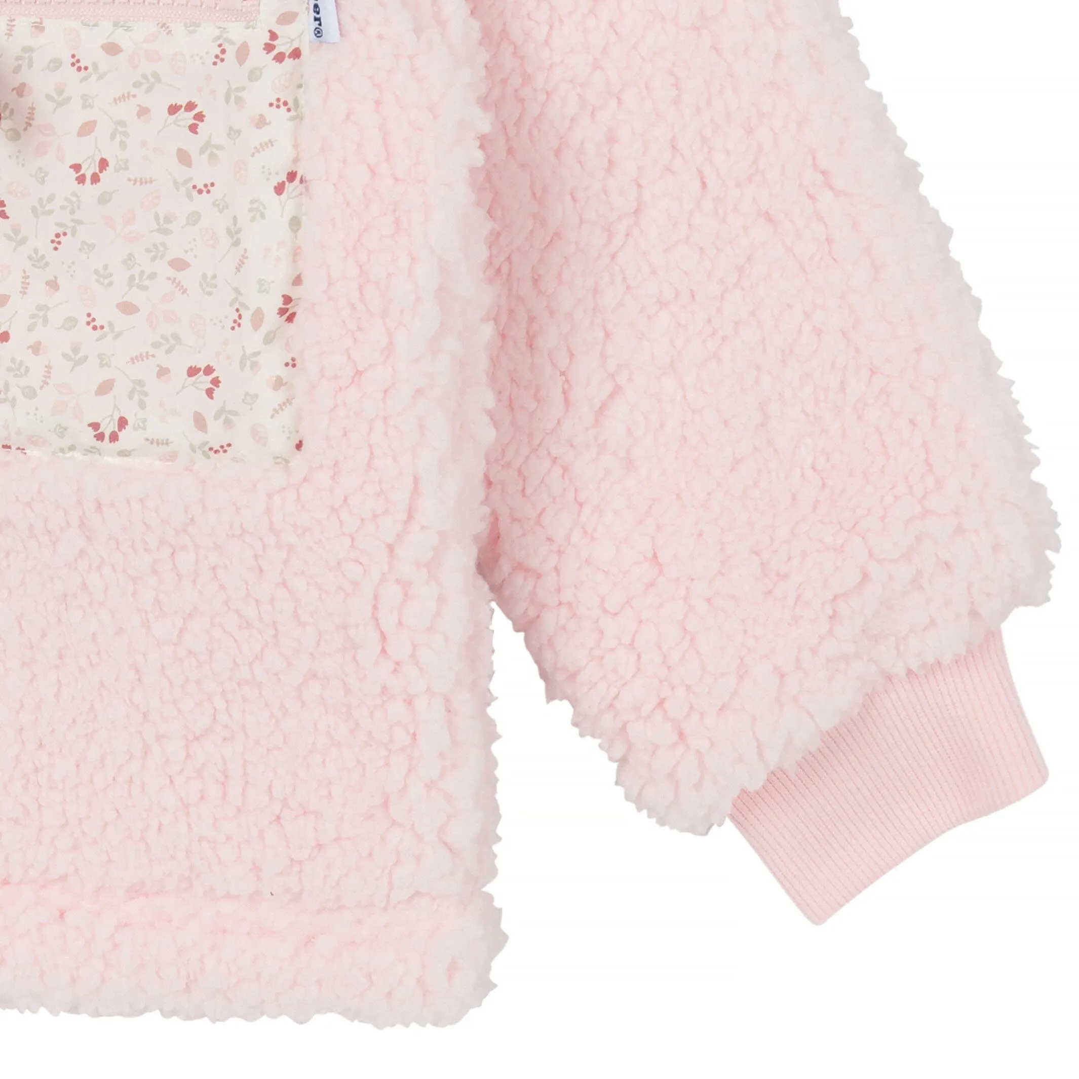 Toddler Girls Pink Microplush Fleece Jacket