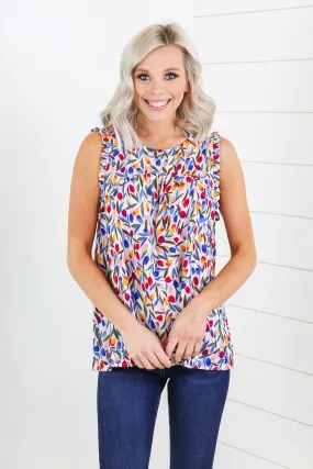 Tulips Ruffle Top - 2 Colors