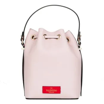 Valentino Garavani Valentino  Small VLOGO Bucket Bag Pink -23%