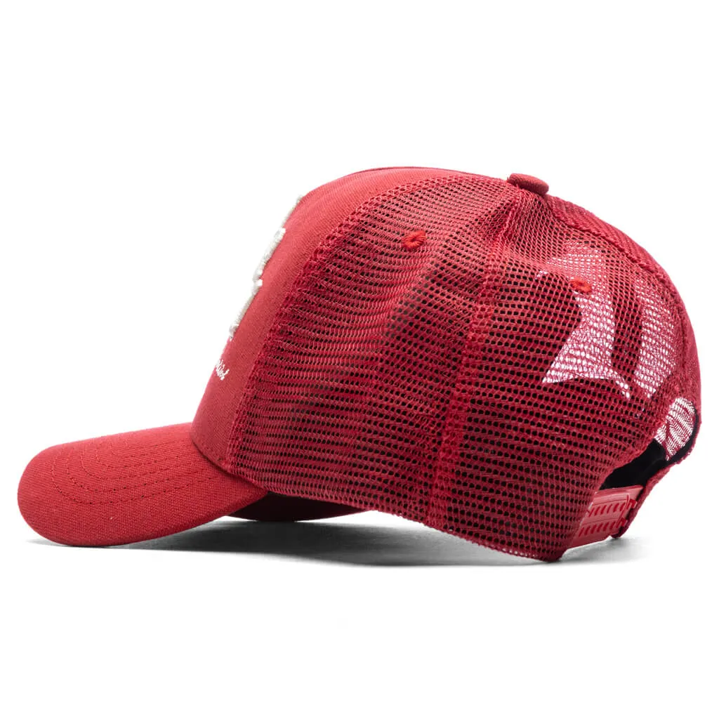 Varsity Trucker Hat - Red