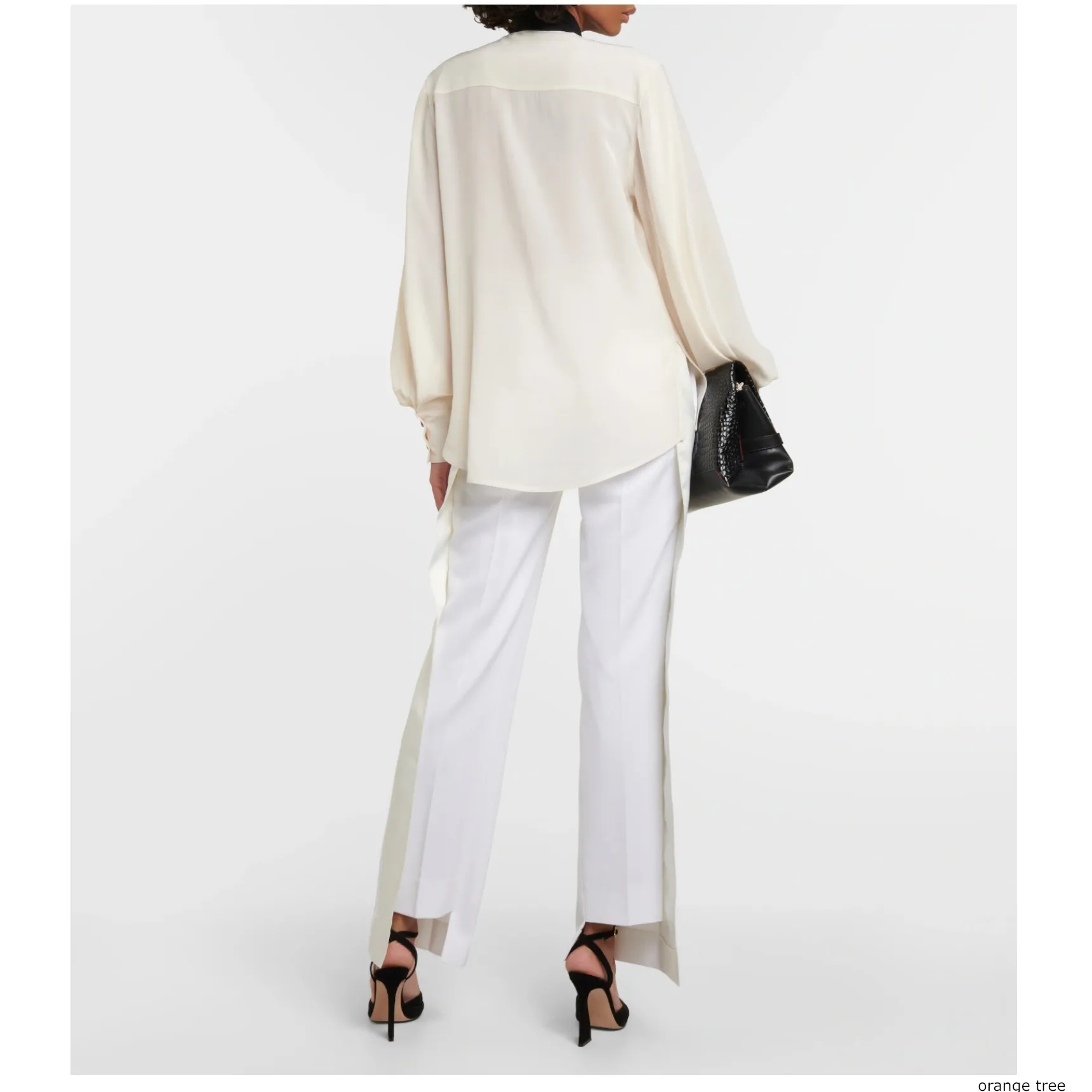 Victoria Beckham  |Silk Long Sleeves Plain Party Style Elegant Style