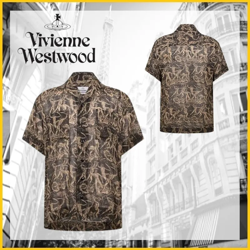 Vivienne Westwood  |Unisex Street Style Short Sleeves Shirts